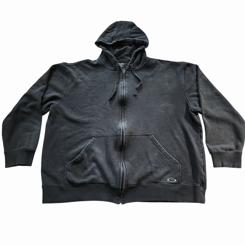2010s Oakley Full Zip Hoodie Men’s Sz XXL Skull Tag